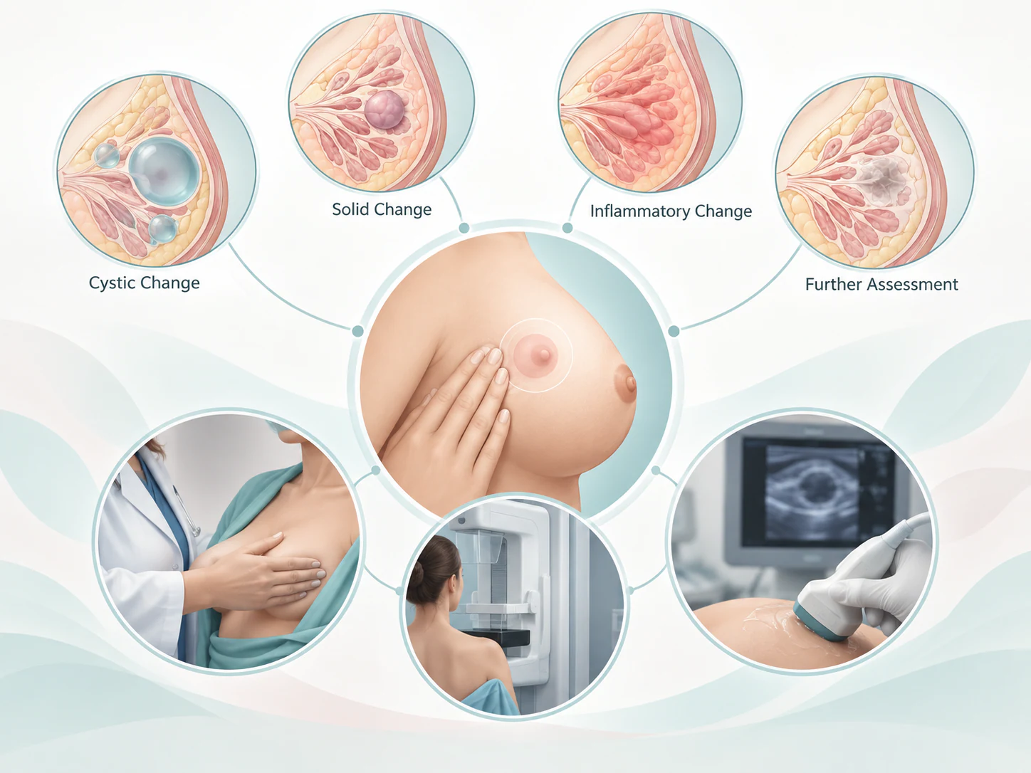 Possible reasons a breast lump may need assessment