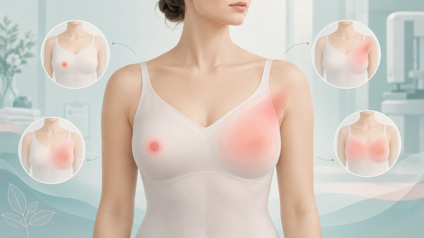 Recording the pattern and location of breast pain