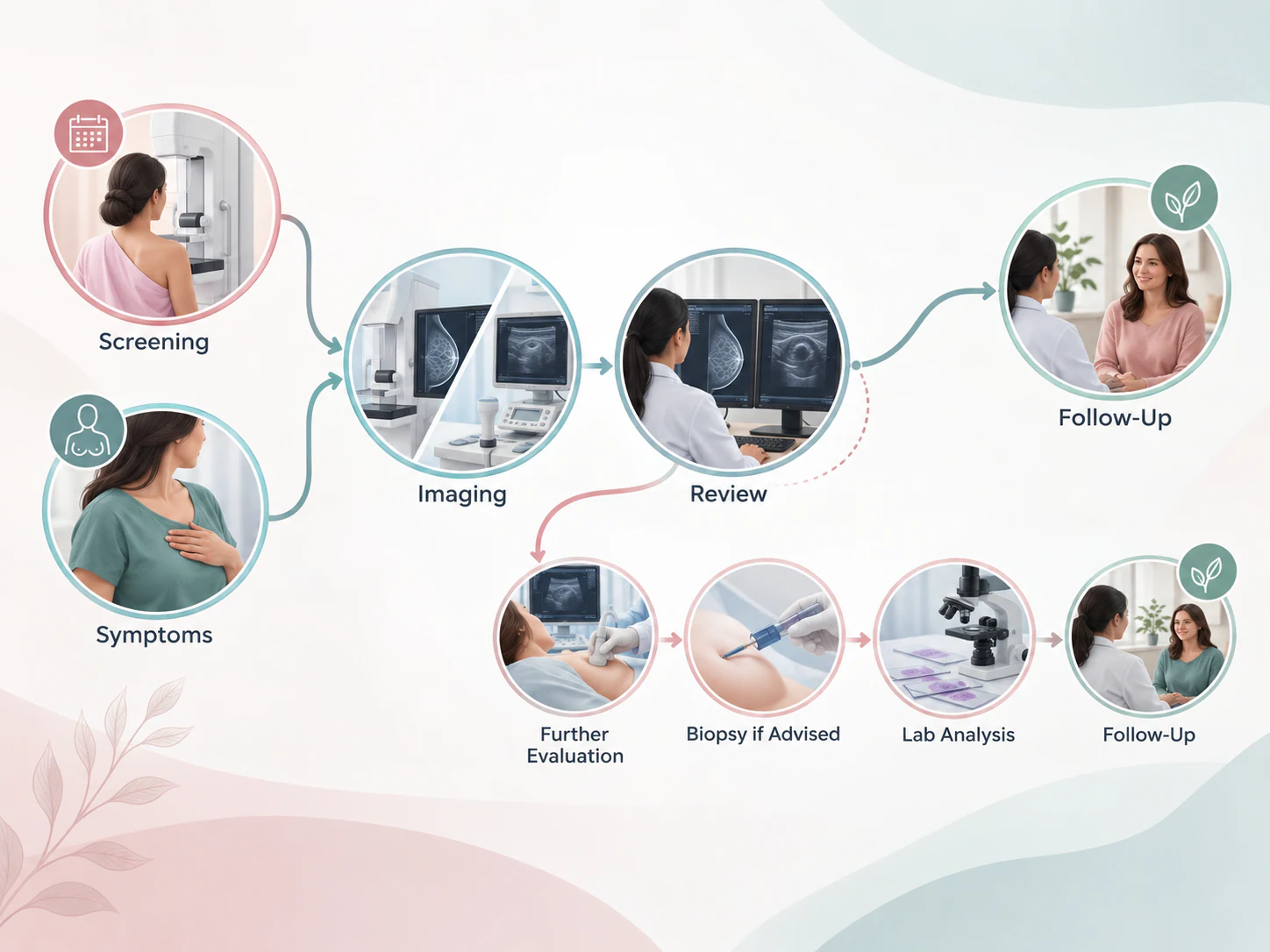 Breast screening and diagnosis pathway