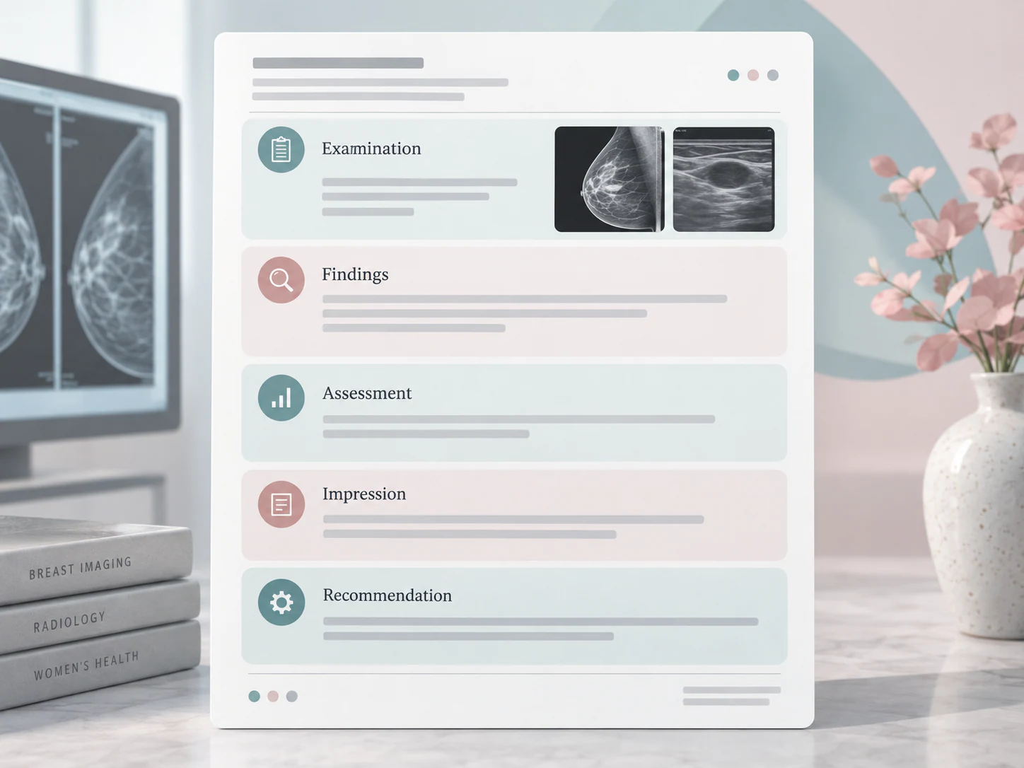 How BI-RADS appears in a breast imaging report