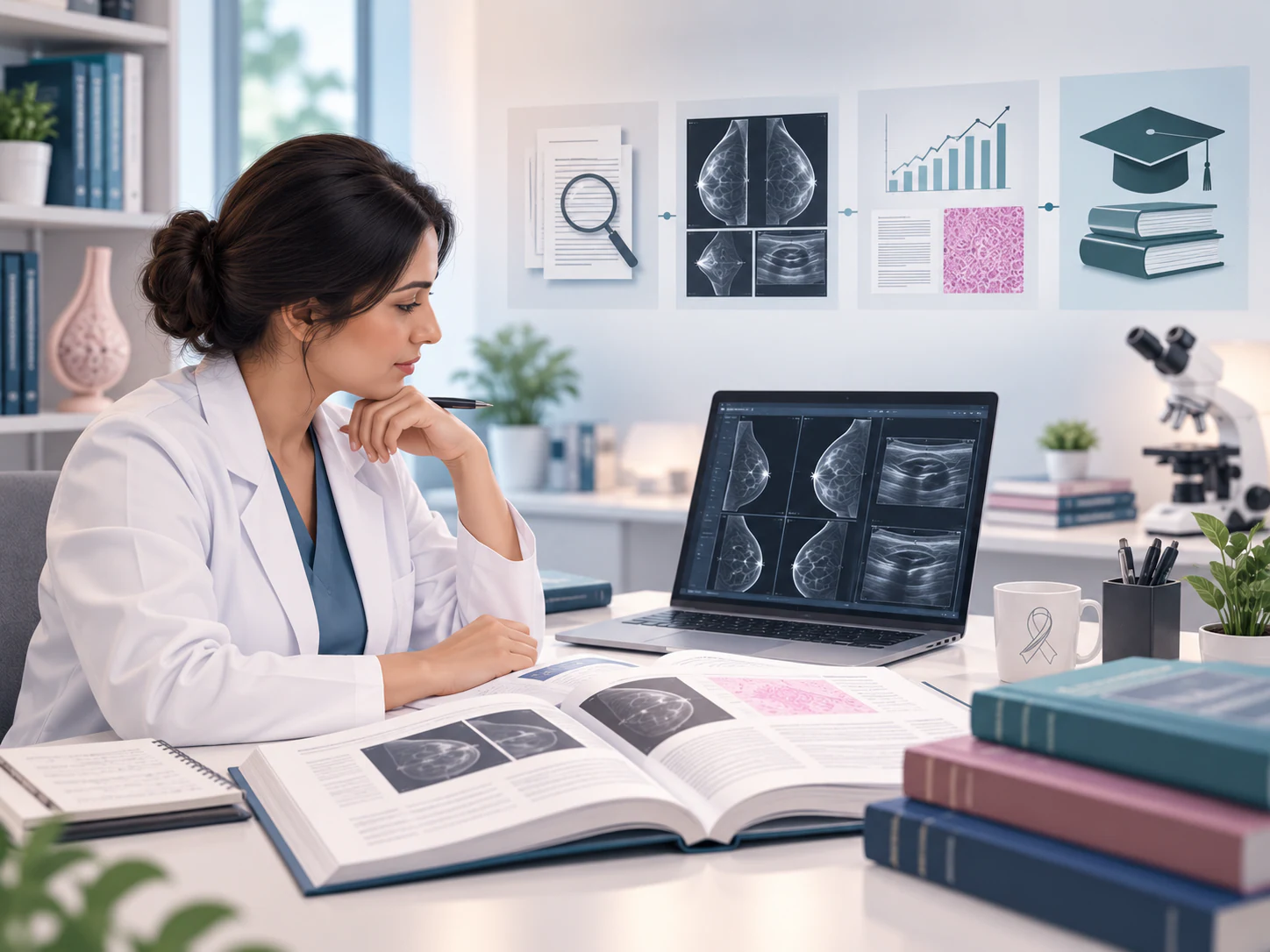 Published research in radiology and breast imaging